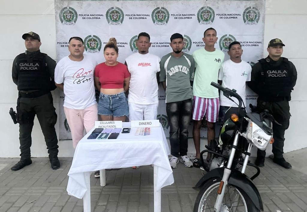 Contundente golpe contra la extorsión en Santa Marta: seis capturados en operativos del GAULA