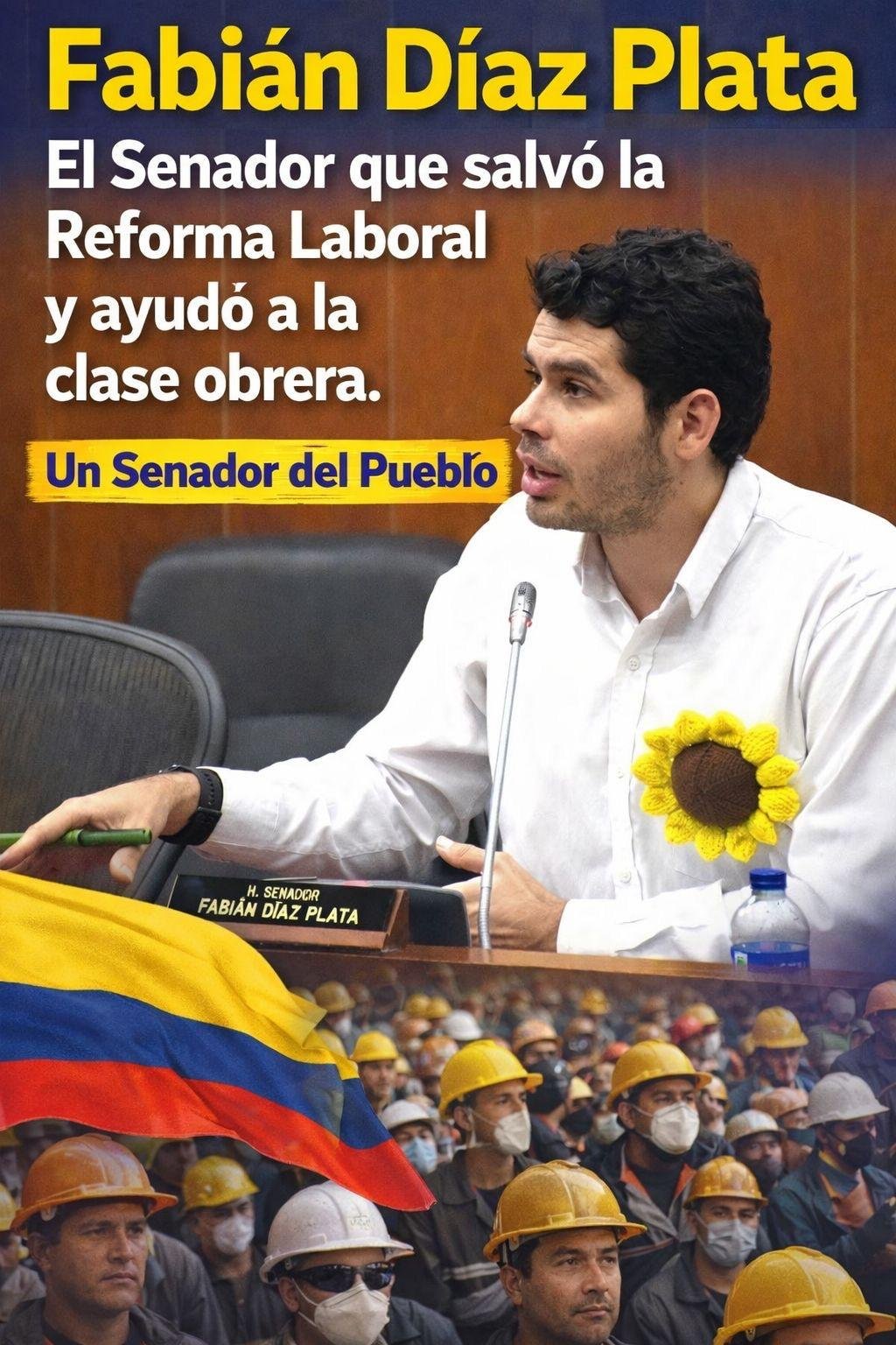 Fabián Díaz Plata: El Senador que salvó la Reforma Laboral y ayudó a la clase obrera