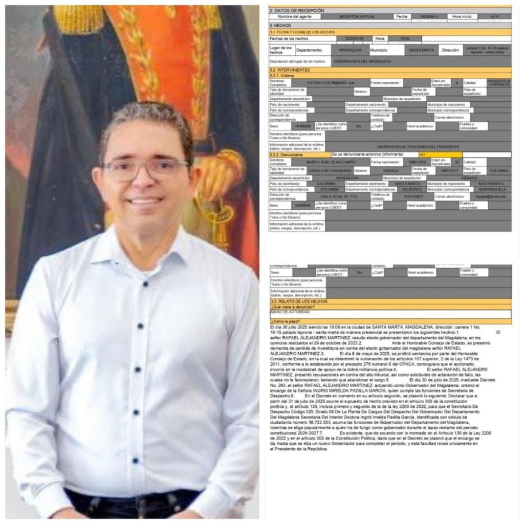 Rafael Alejandro Martínez, en el ojo del huracán: lo denuncian por “gobernar” sin poder hacerlo