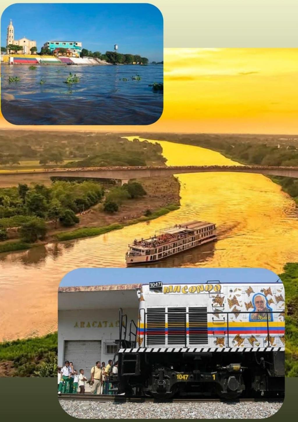 El tren amarillo no llegó a Macondo y el crucero por el río Magdalena no llegará a El Banco