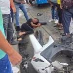 Sufrió grave accidente y quedó inconsciente
