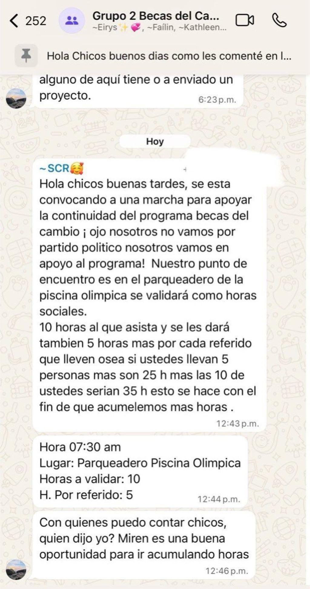 Denuncian a Fuerza Ciudadana por  uso de becas y horas sociales para movilizar marcha contra el presidente Petro en Magdalena