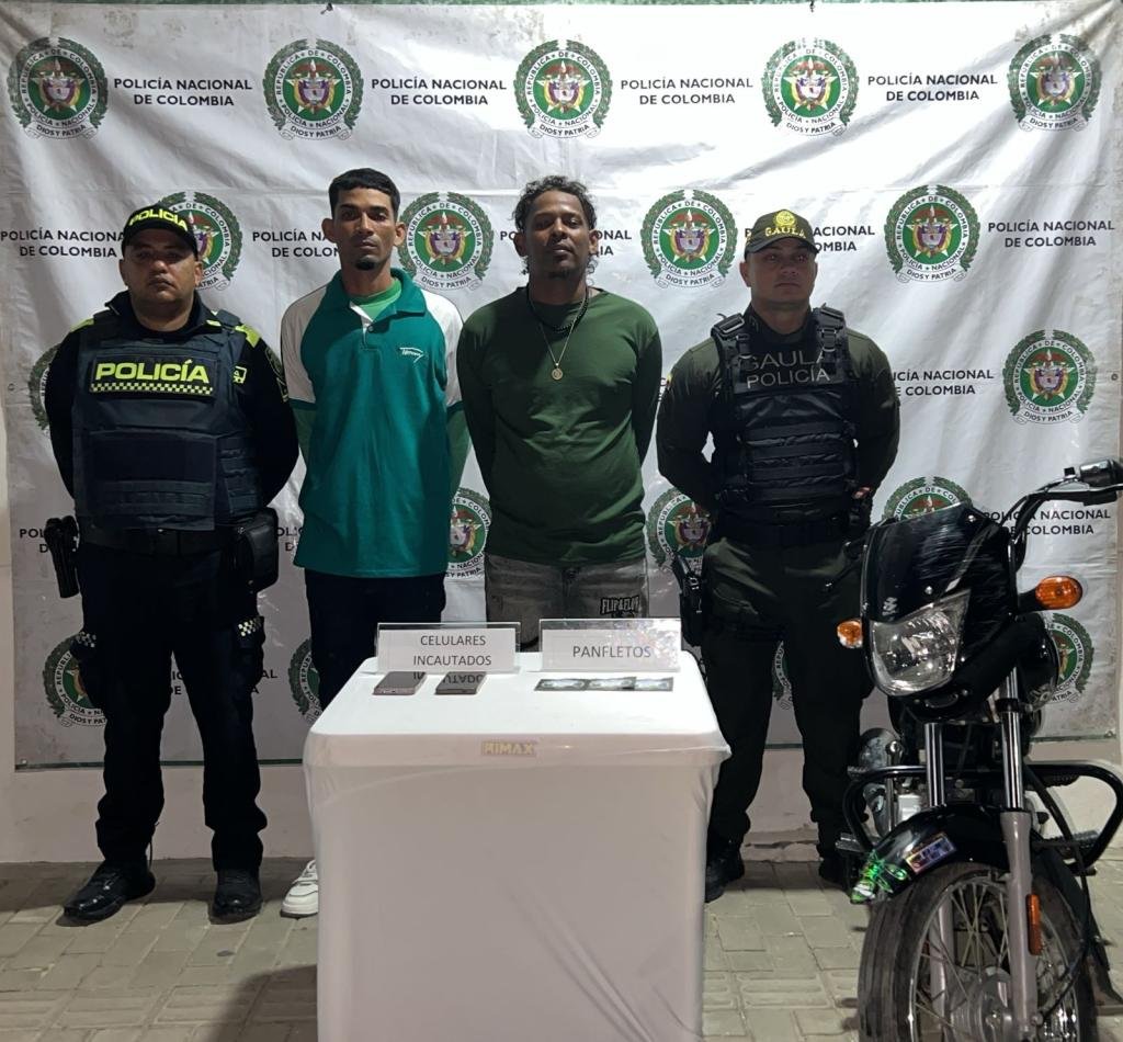 GAULA desmantela red extorsiva que tenía azotados a comerciantes de Santa Marta y Ciénaga