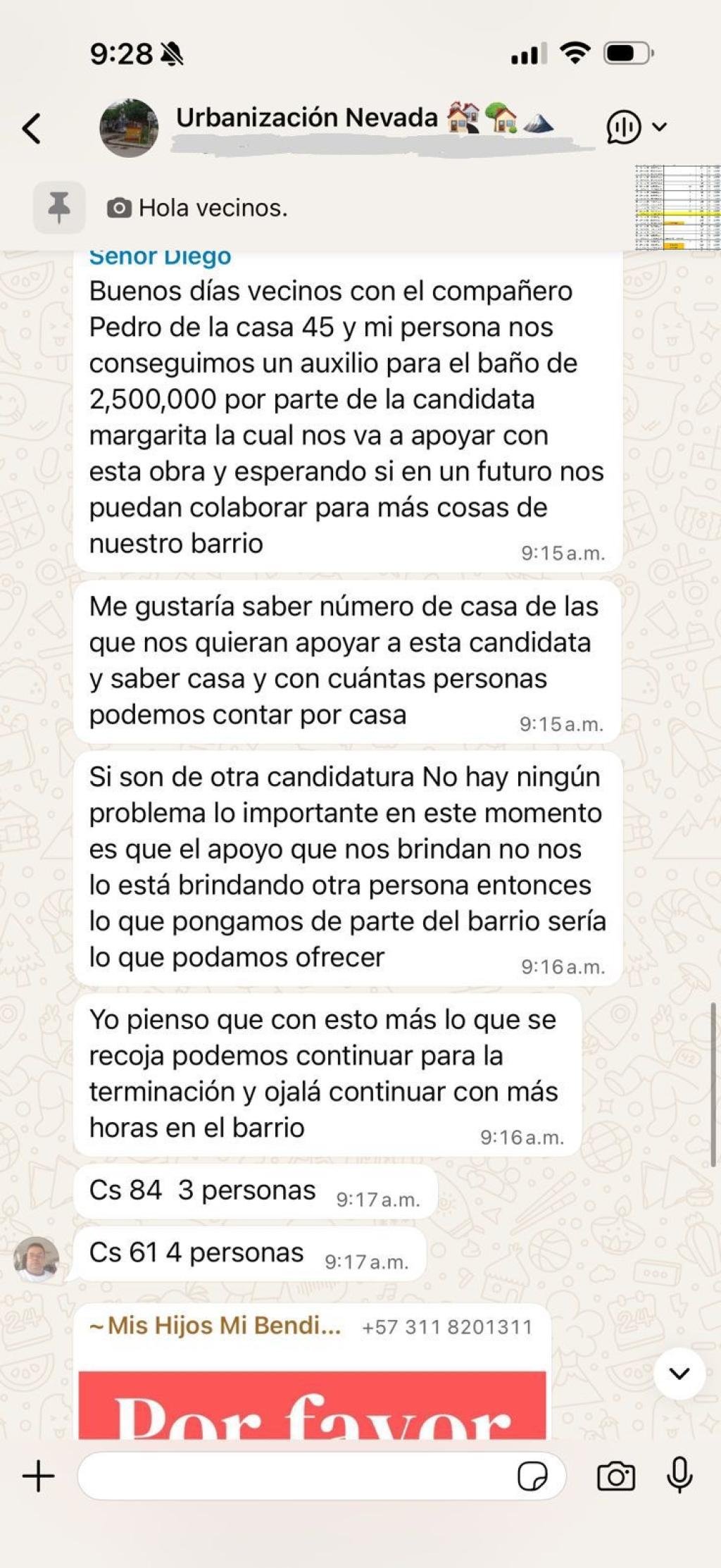 Edil Efraín Castillo involucrado en grave denuncia tras presunta compra de votos en el barrio 20 de Julio