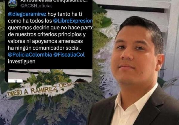 Autodefensas Conquistadoras de la Sierra niegan estar detrás de amenazas contra periodista samario Diego Ramírez