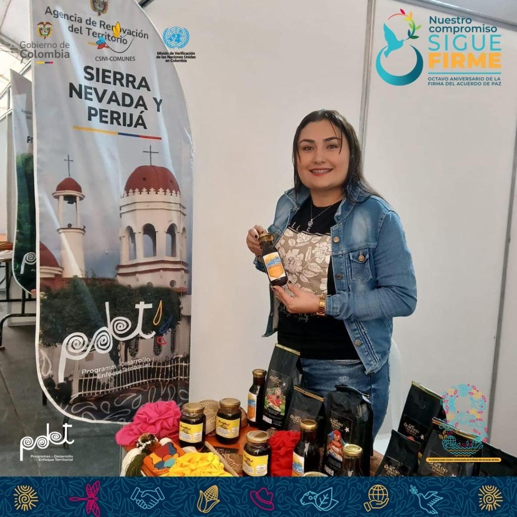 Emprendedora de la Sierra Nevada hace parte de la feria Mercado de Paz