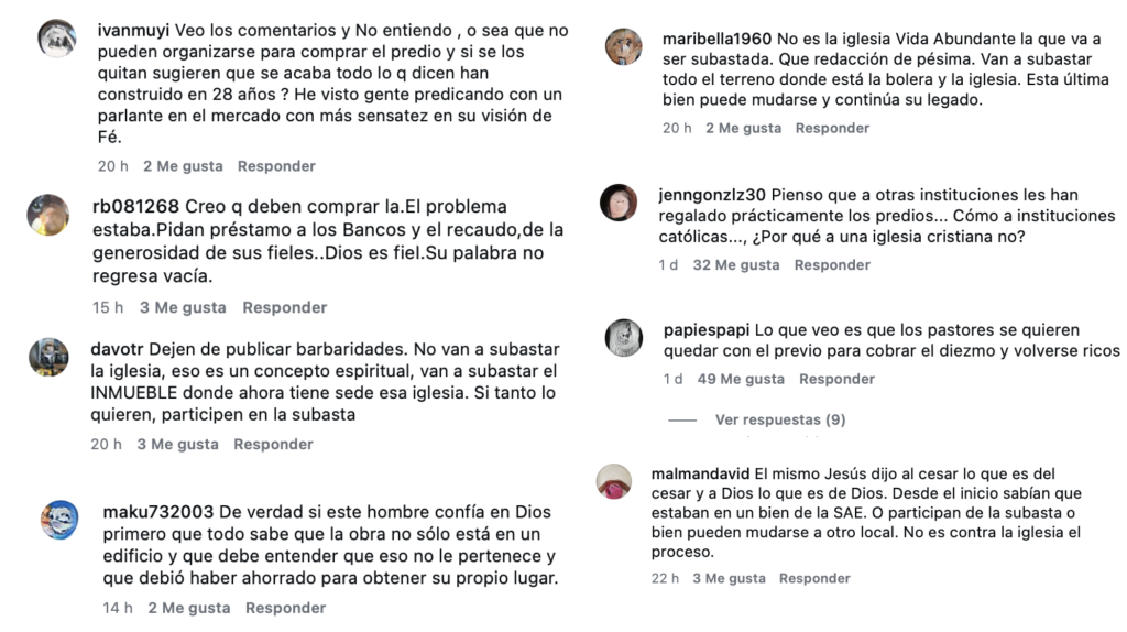 A Dios lo que es de Dios y al César lo que es del César: ocupación de iglesia en inmueble estatal presenta mora desde 2020