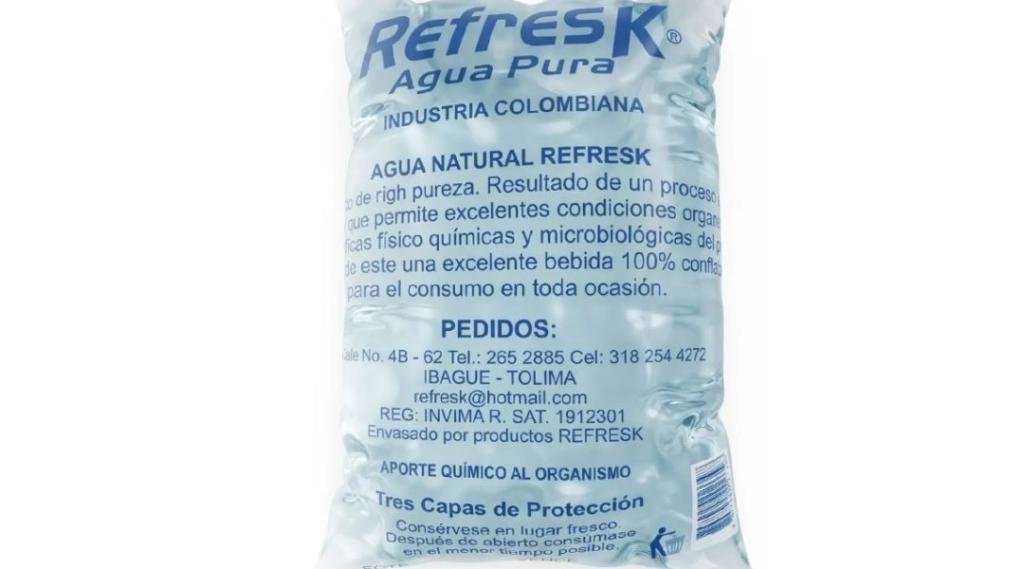 Invima ordena retirar del mercado el agua Refresk por registro sanitario inexistente