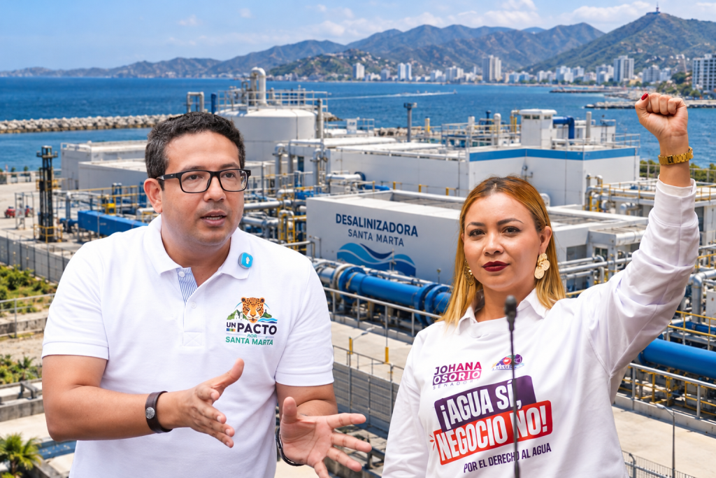 Senadora Osorio y dirigente Katime rechazan al unísono suspensión de plantas desalinizadoras de Santa Marta: “Eso se llama jugar con la vida de la gente