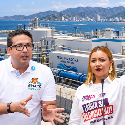 Senadora Osorio y dirigente Katime rechazan al unísono suspensión de plantas desalinizadoras de Santa Marta: “Eso se llama jugar con la vida de la gente