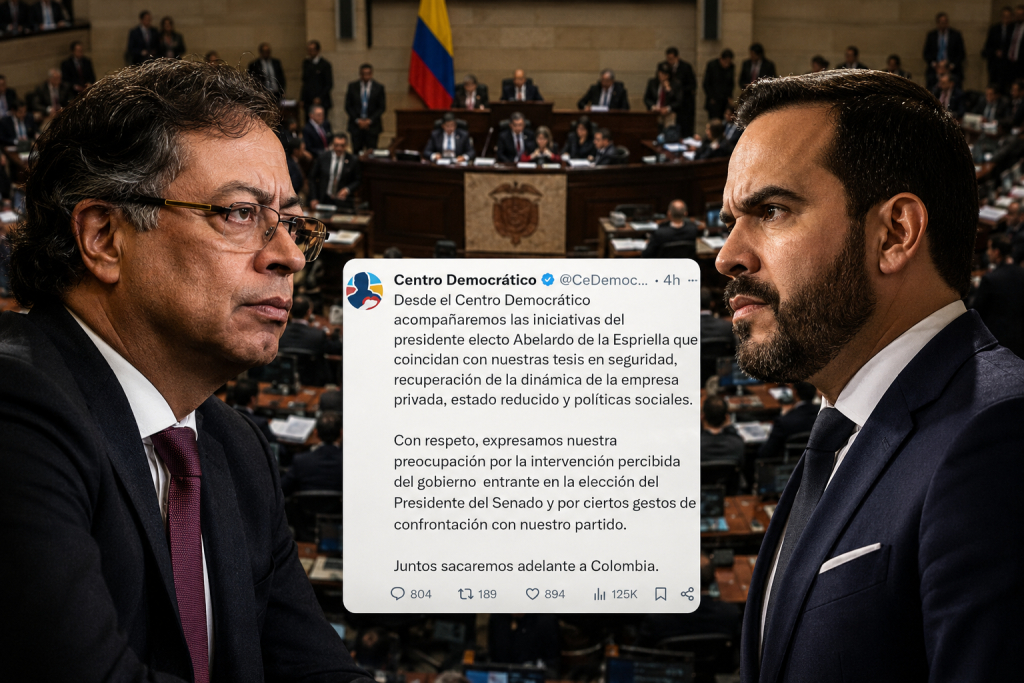 ¿Se le torció el Centro Democrático al Pacto Histórico? Tras el apoyo para elegir a Honorio Henríquez, ahora anuncia respaldo al gobierno de Abelardo De La Espriella