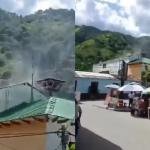 Drones y disparos atacaron la Alcaldía de Rioblanco, Tolima